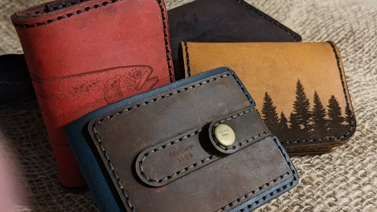 Portefeuilles en cuir artisanaux cousus main