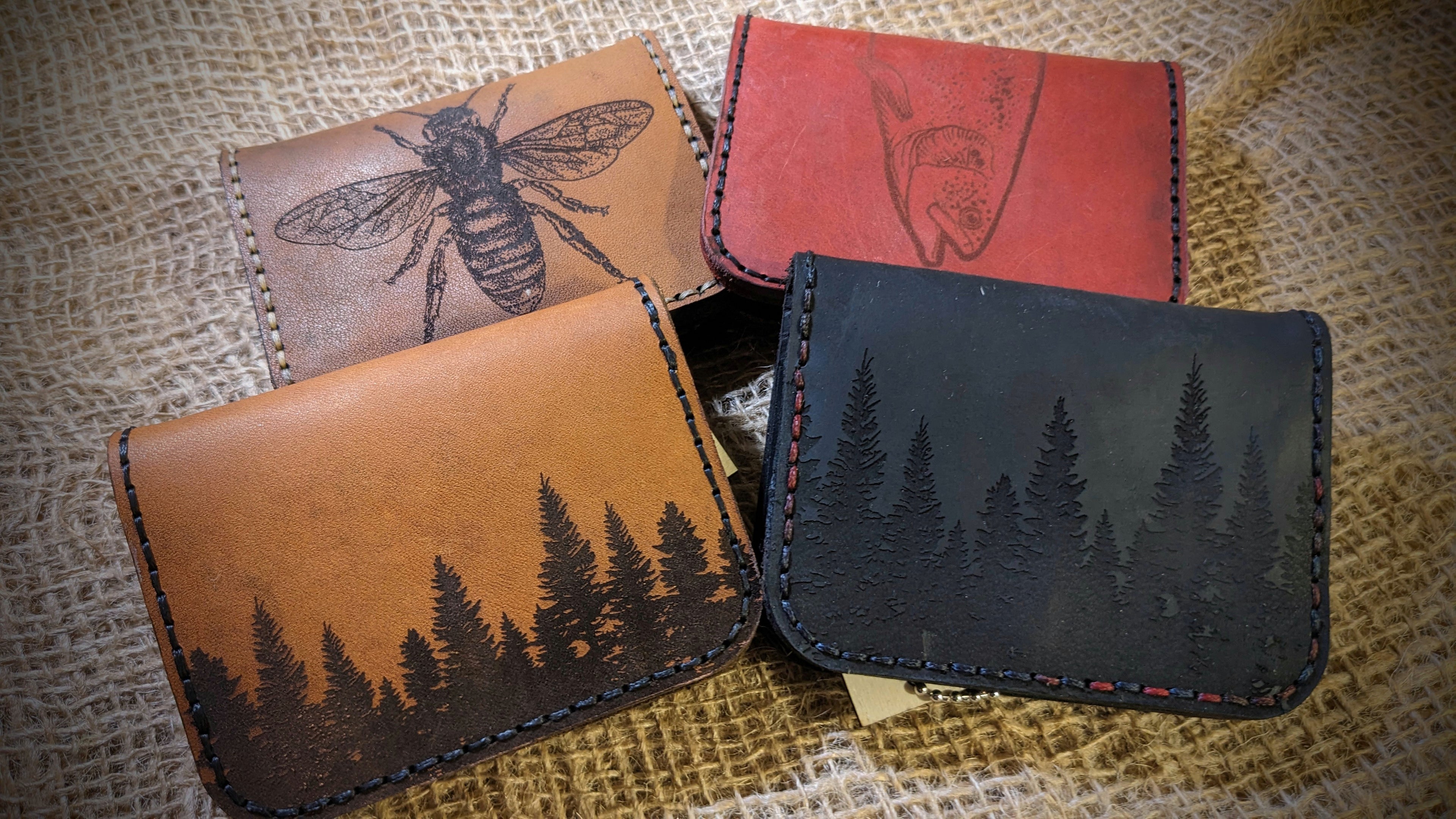 Portefeuille minimaliste artisanal