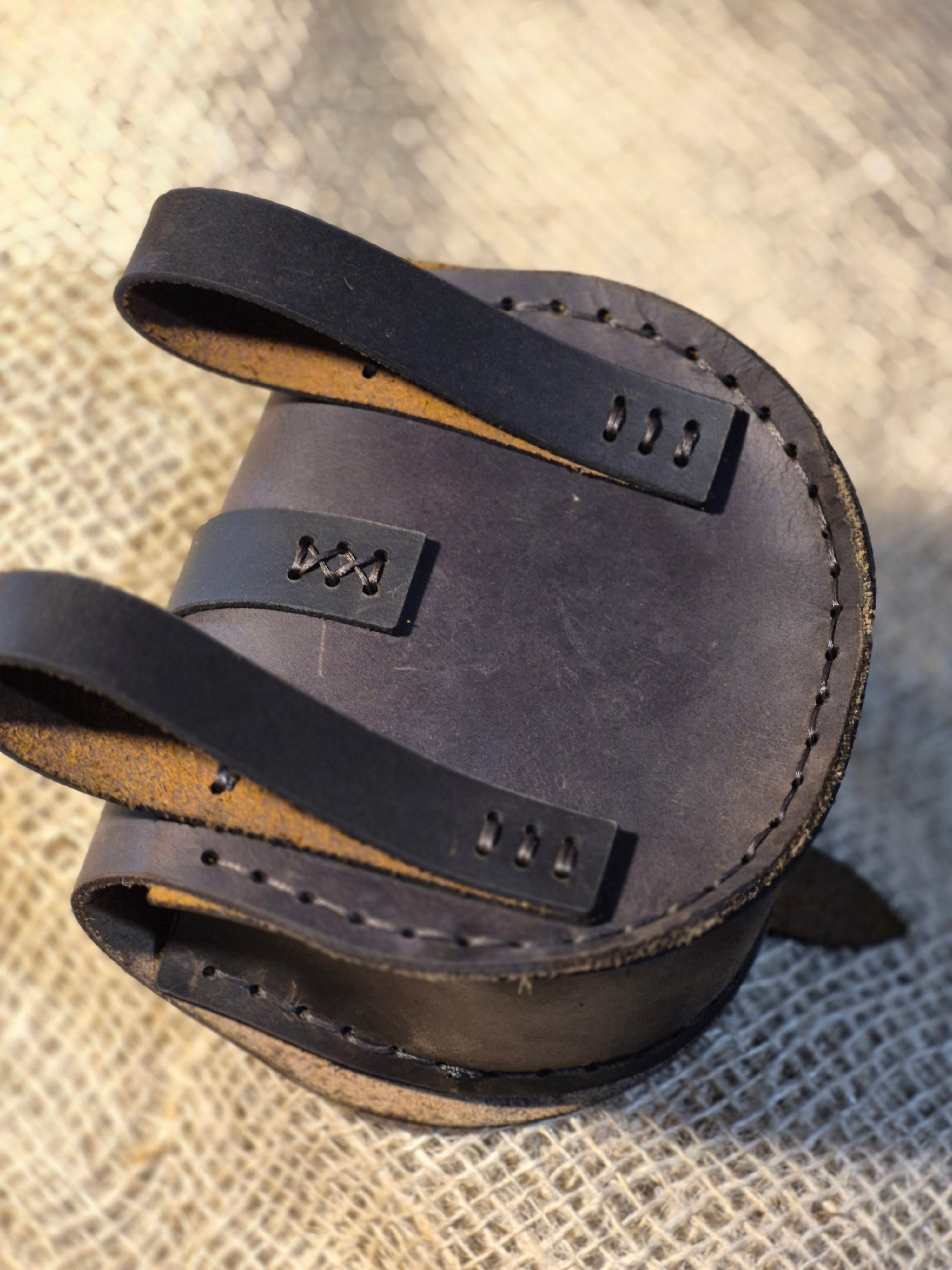 Pochette de ceinture de type vicking artisanale
