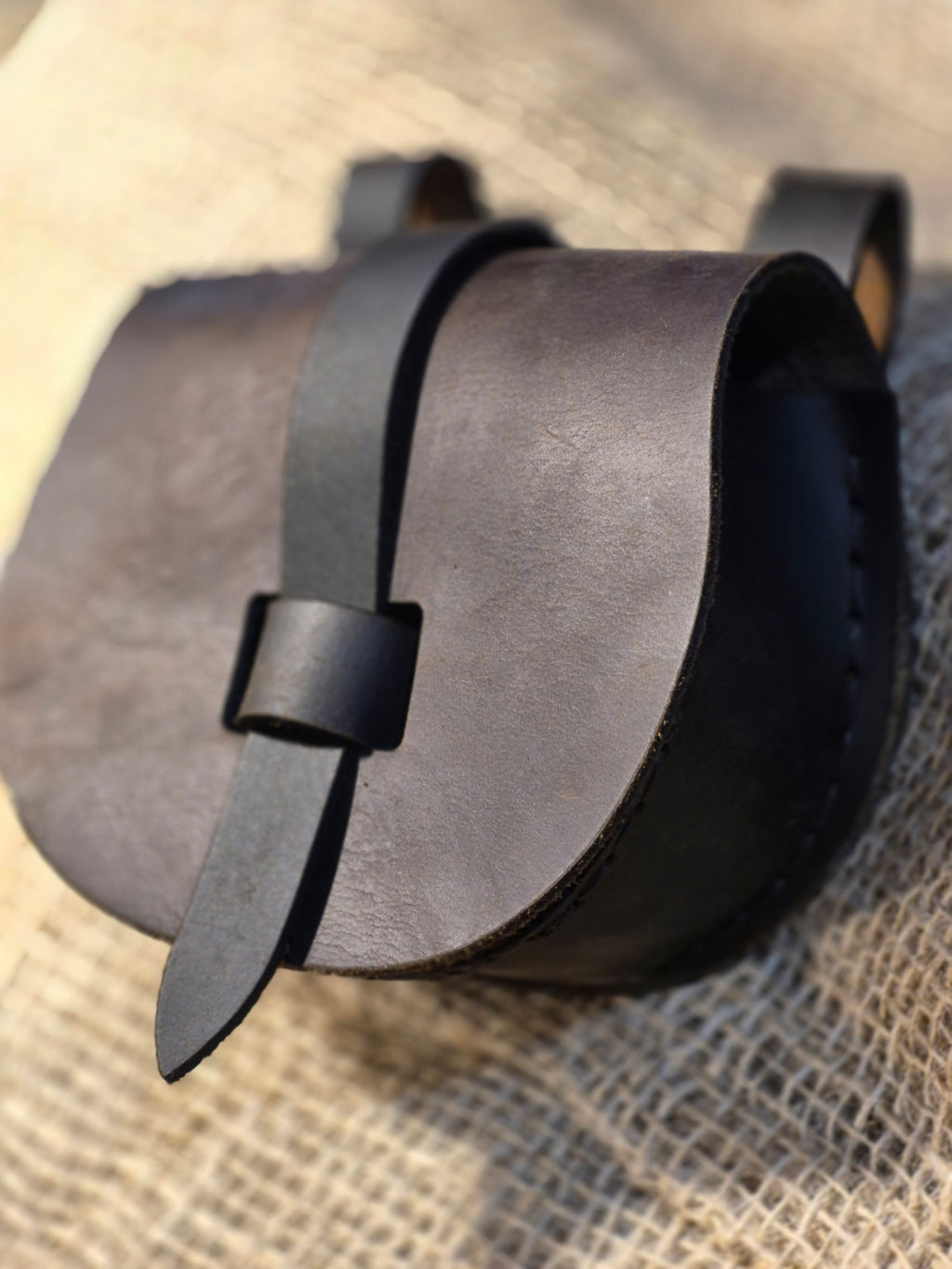 Pochette de ceinture de type vicking artisanale