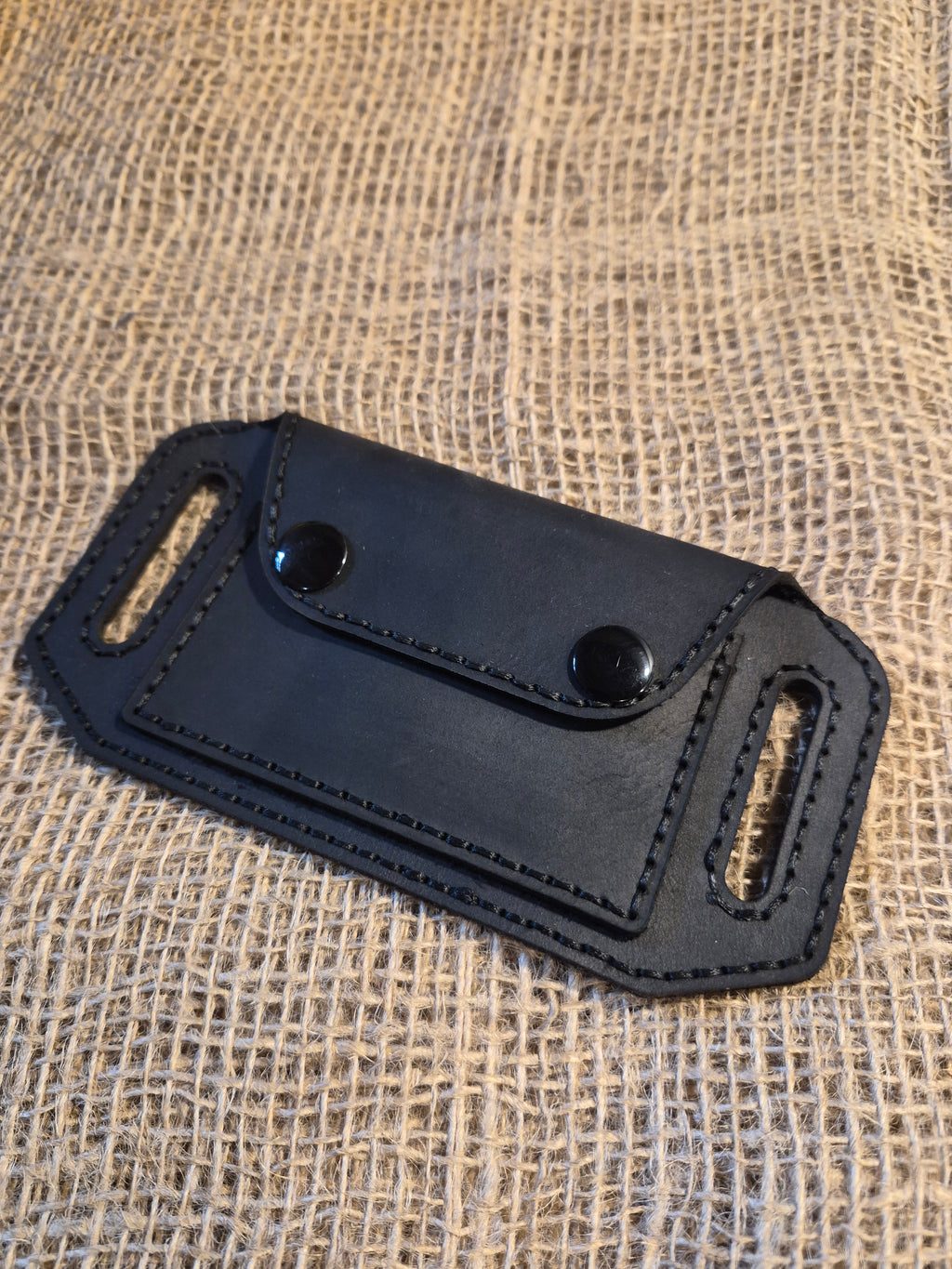 Portefeuille artisanal de ceinture en cuir cousu main